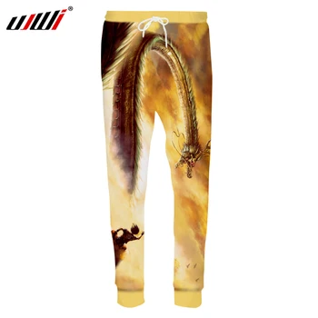 

UJWI 2019 New Arrival Anime Mens Joggers Pants S-5XL 3D Dragon Ball Z Printed Linen Skinny Trousers Casual Long Harem Sweatpants