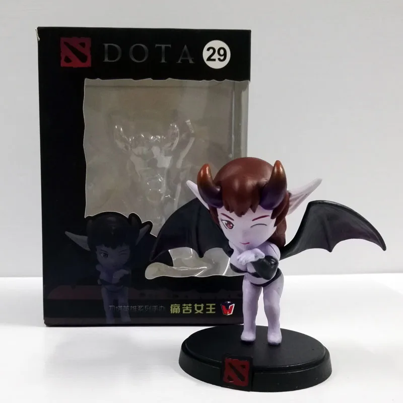  5pcs/set DOTA 2 Game Queen of pain Model Zeus Tidehunter Skywrath Mage Death Model Decoration Boxed