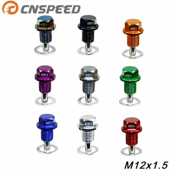 

CNSPEED M12*1.5MM Magnetic Oil Drain Plug Magnetic Sump Drain Nut Oil Drain Bolt /Oil Sump drain plug For Most BMW YC100284