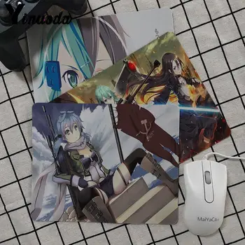 

Yinuoda Sword Art Online Asada Shino Gamer Speed Mice Retail Small Mousepad Keyboards Mat Durable PC Anti-slip Mouse Mat gaming