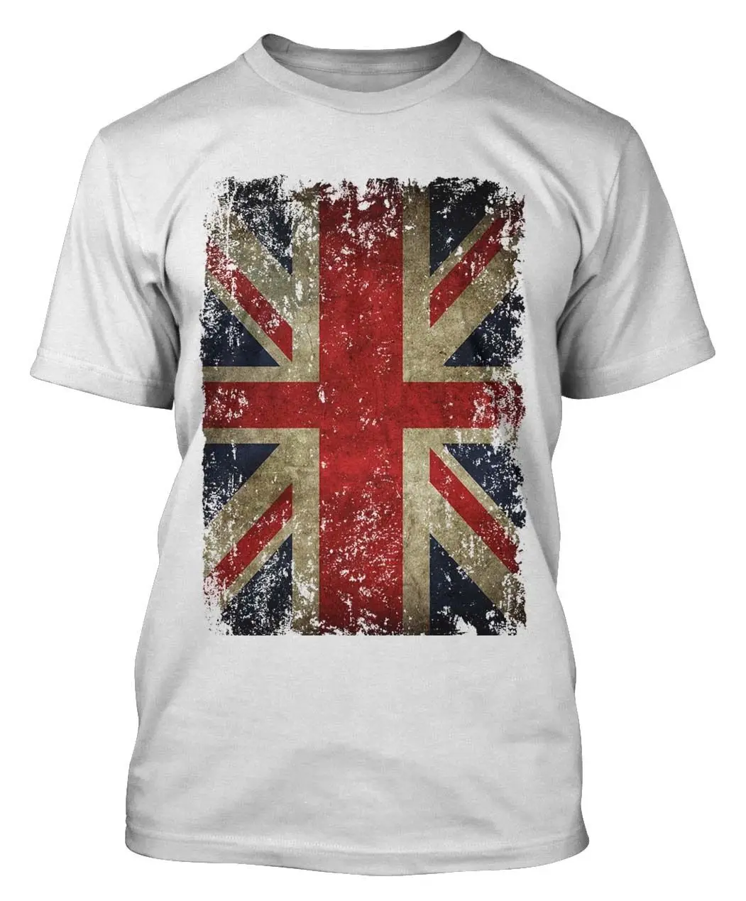 UNION JACK T SHIRT DISTRESSED GRUNGE VINTAGE UK BRITISH FLAG GREAT ...