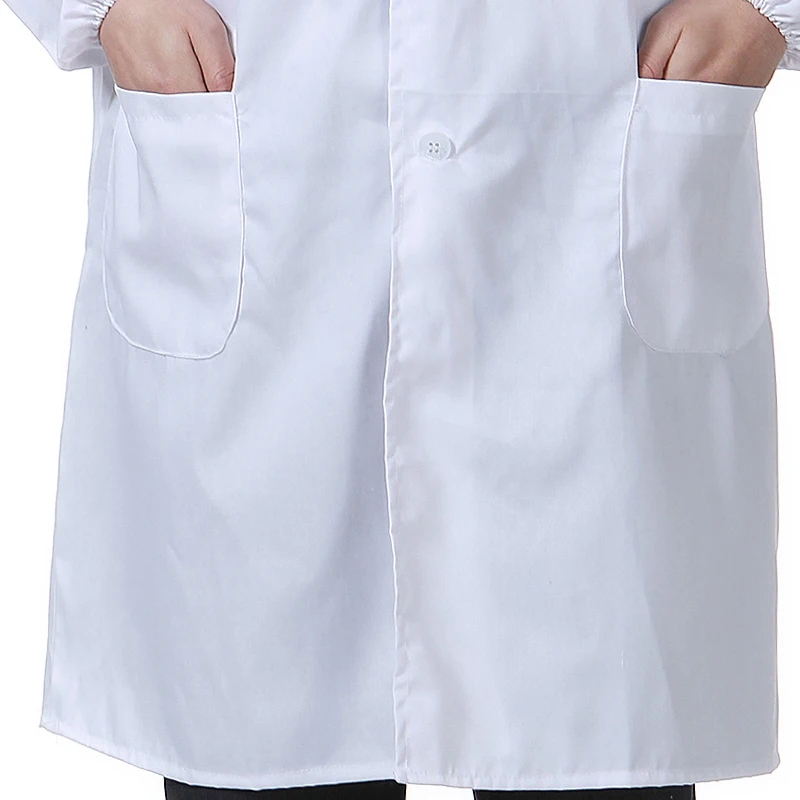 Медицинская белая куртка одежда терапевтические услуги униформа медсестры одежда с длинным рукавом полиэстер Защитная ткань