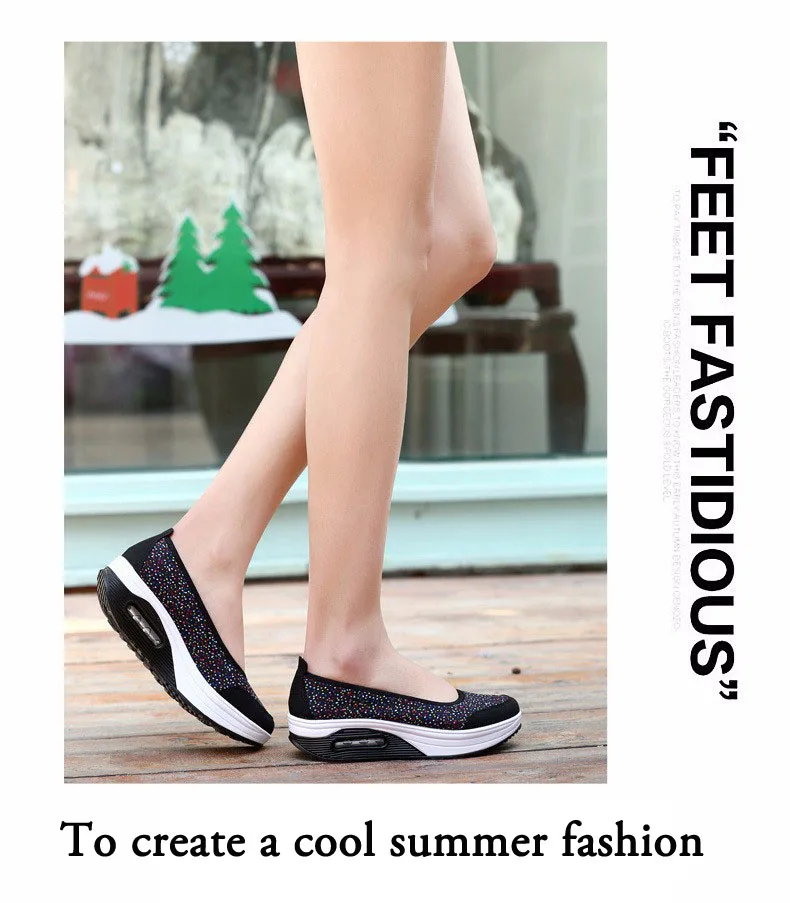 Женская обувь на платформе; коллекция года; сезон лето; дышащая женская повседневная обувь из сетчатого материала