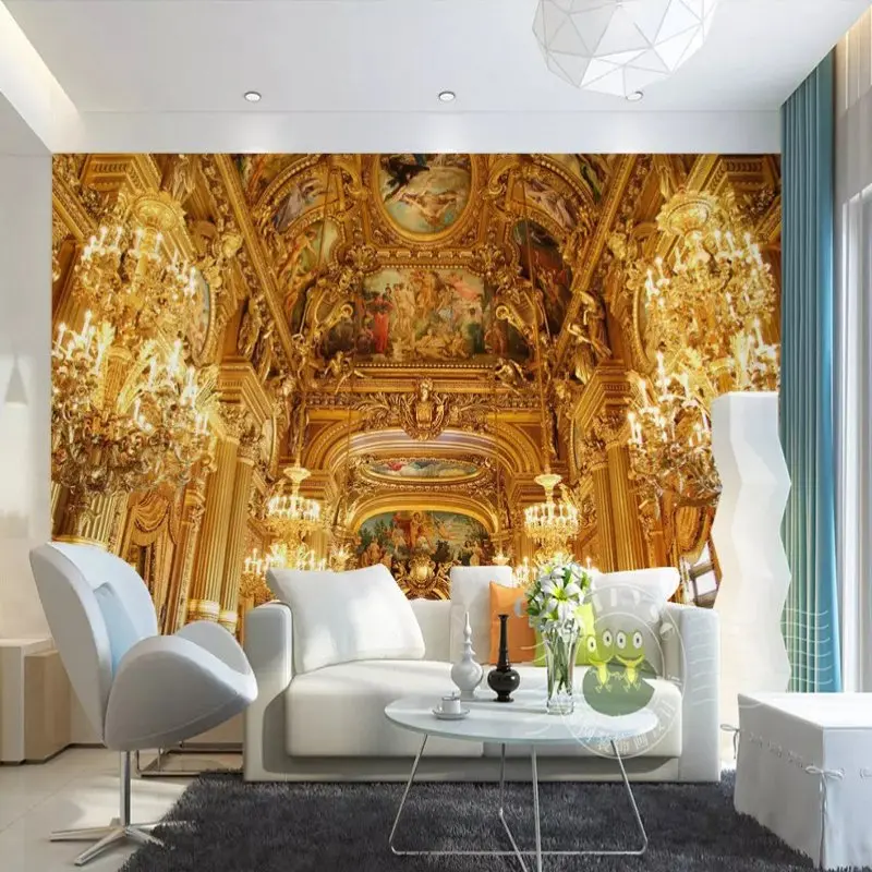 Custom 3D photo wallpaper European luxury palace wallpaper bedroom restaurant living room TV background wallpaper