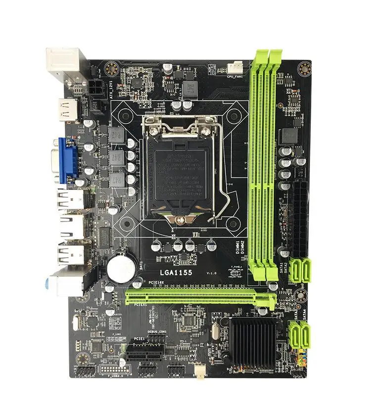 

Adeeing H61 Desktop Motherboard H61 Socket LGA 1155 i3 i5 i7 DDR3 16G Micro-ATX UEFI BIOS Original Used Mainboard