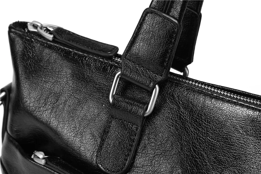 CBJSHO черный простой известный бренд деловой мужской портфель сумка роскошная кожаная сумка для ноутбука Мужская сумка на плечо Bolsa Maleta