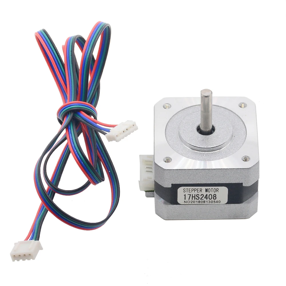 Peças do Cnc do Motor da Impressora do Laser Nema Motor Deslizante 42 Bygh 0.6a Cecnc 3d 1pc 17hs2408 4-lead 17 2 Renovação da Casa