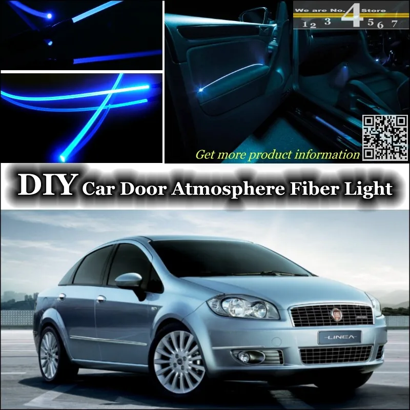 Us 21 85 13 Off For Fiat Linea Interior Ambient Light Tuning Atmosphere Fiber Optic Band Lights Inside Door Illumination Not El Light Refit In