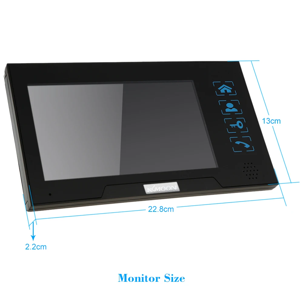 Excellent KKmoon 7" Color Screen Video Intercom Video Door Phone Waterproof Visible Home Door Intercom With 1000TVL Camera Night Vision 5