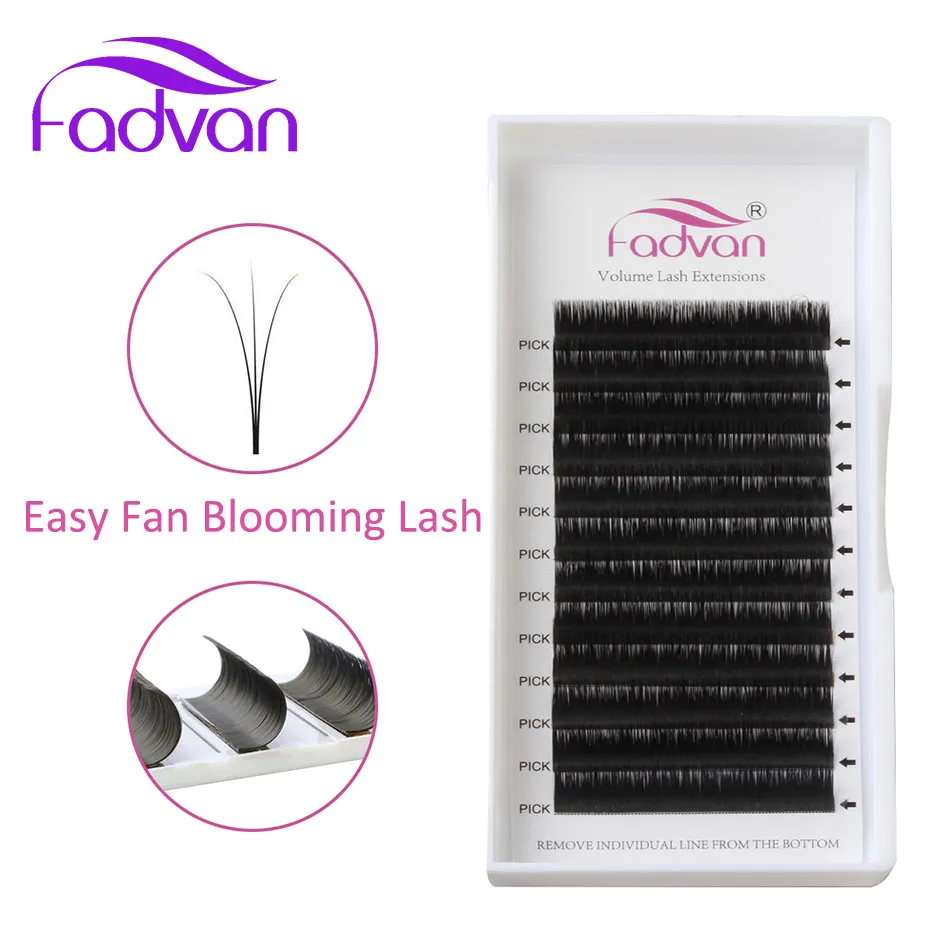 

Easy Fan Russian Volume Eyelash Extensions C/D Curl 2d/3d/4d/5d/6d~10d All As You Picked Super Soft Flare Cluster Lash Extension