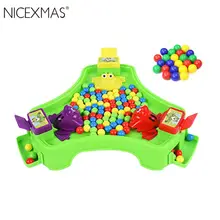 NICEXMAS интерактивные забавные Вечерние игры Gluttonous лягушки развивающие игрушки лягушка едят бобы игра для дома ребенка