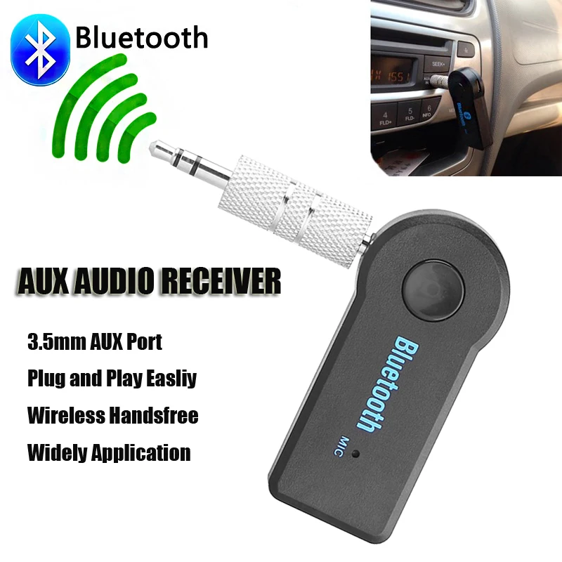 Bluetooth AUX аудио музыка автомобильный комплект беспроводной приемник адаптер громкой связи с микрофоном для Xiaomi iPhone 7 3,5 мм