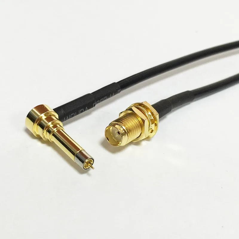 New Wireless Modem Wire SMA Female Jack nut To MS156 Right Angle