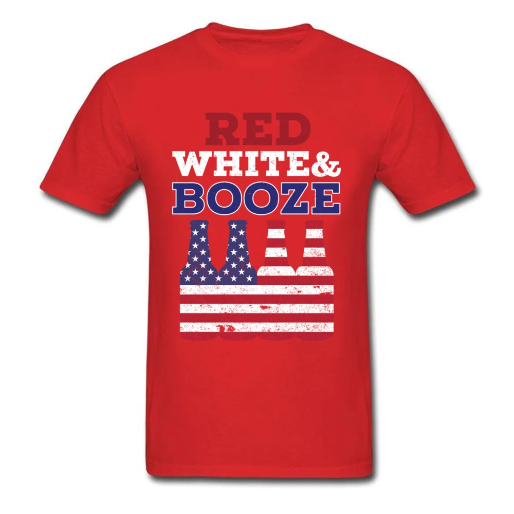 Red White And Booze  Drinking 4th of July Gift_red