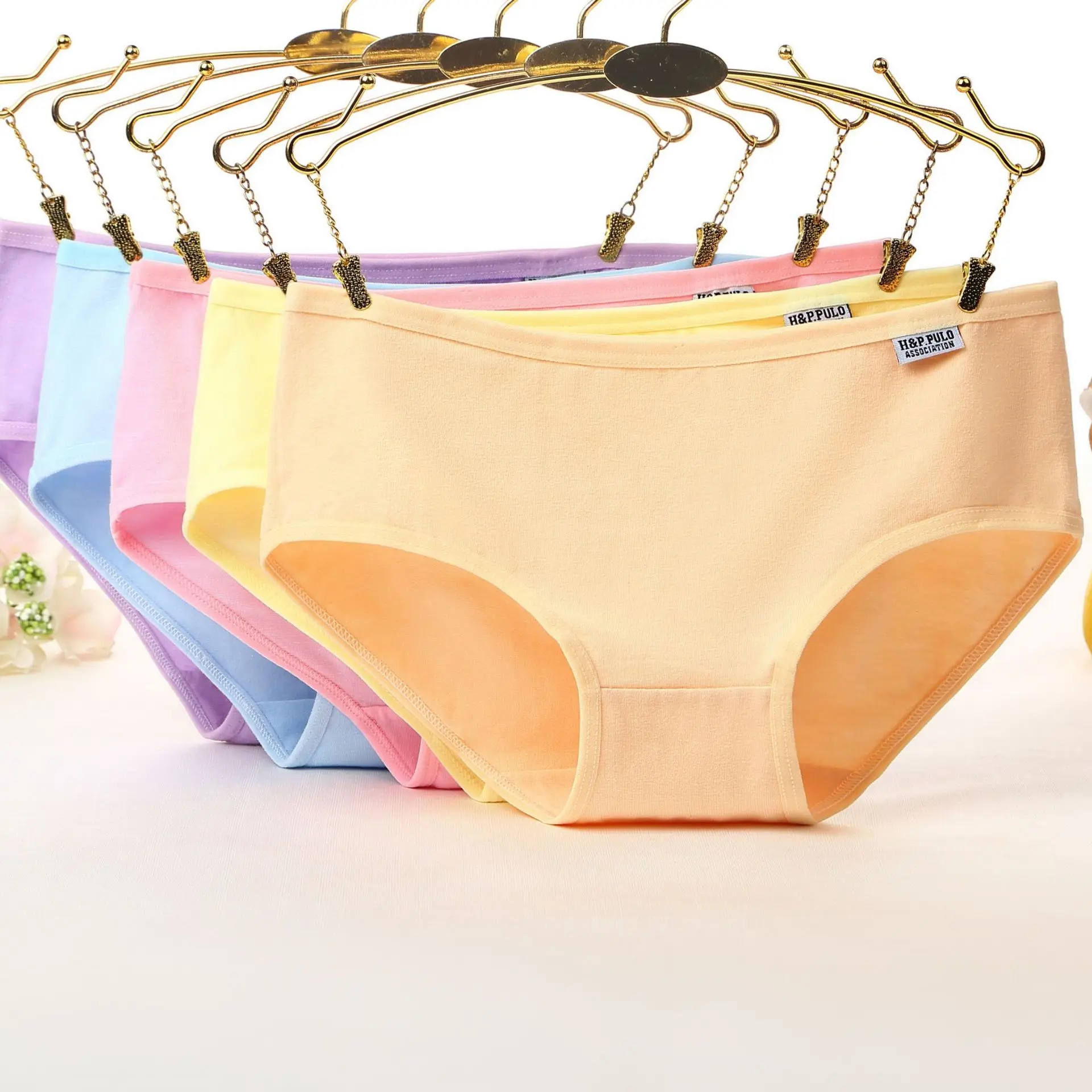 Panties Low Waist Cotton Candy Color Ladies Underwear women's Underwear
