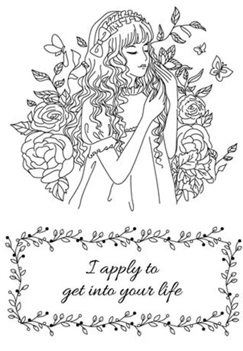 Smelling girl stamp Clear Stamp for Scrapbooking Transparent Silicone Rubber DIY Photo Album Decor R142 Smelling girl stamp Clear Stamp for Scrapbooking Transparent Silicone Rubber DIY Photo Album Decor R142