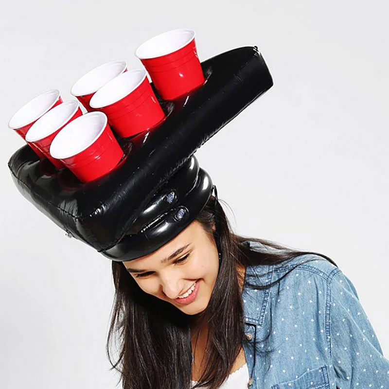 

inflatable Beer Pong Party Hat Floating Pong Toss Game for Swimming Pool Easter Christmas Halloween Party Supplies Kids toys