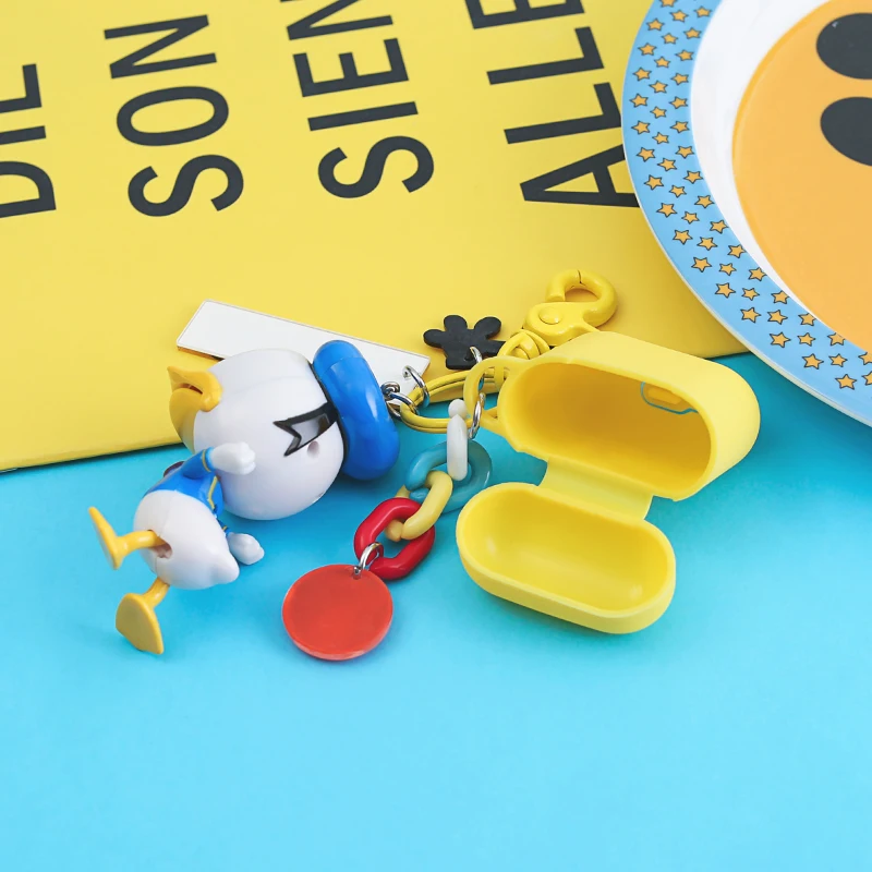 Милый Дональд Дак силиконовый чехол для Apple Airpods Bluetooth наушники Air Pods интимные аксессуары Airpod Защитная крышка