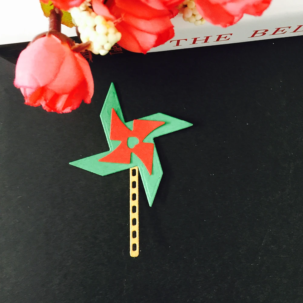 Collage windmill Metal Cutting Dies Stencils for DIY Scrapbooking Album Paper Card Decorative Craft Embossing Die Cuts Decor | Дом и сад