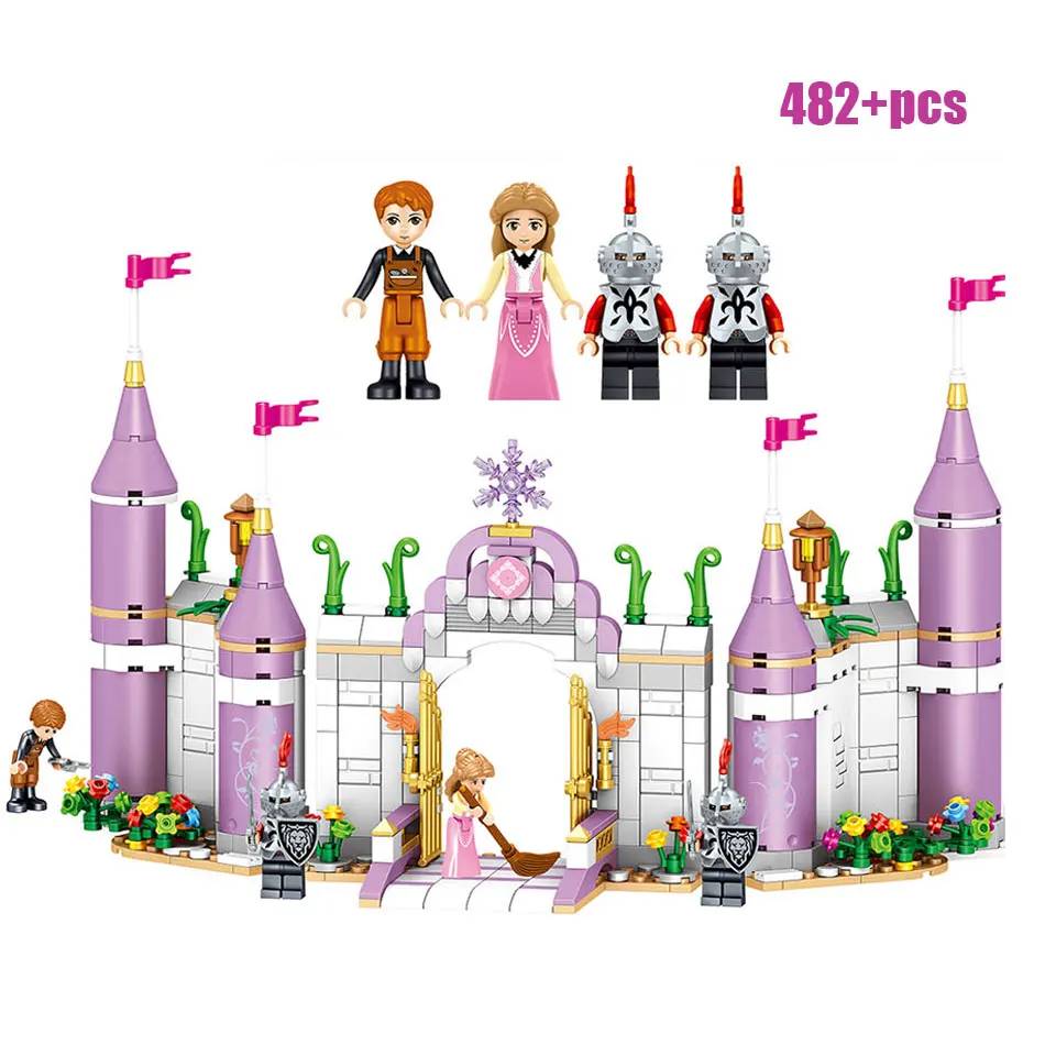 

Girl Series Friends Princess Windsor Castle Guard Building Assemble Blocks Kids Toy Compatible with Legoings