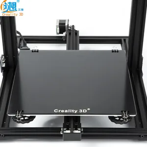 Image 1 - Newest Creality 3D Printer Black Carbon Silicon Crystal Build Hotbed Platform 310*310 MM Glass For Creality 3D CR 10/10S