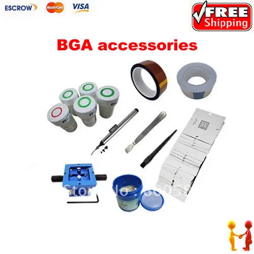 

bga reballing kit solder paste solder ball soldering station 90mm stencils