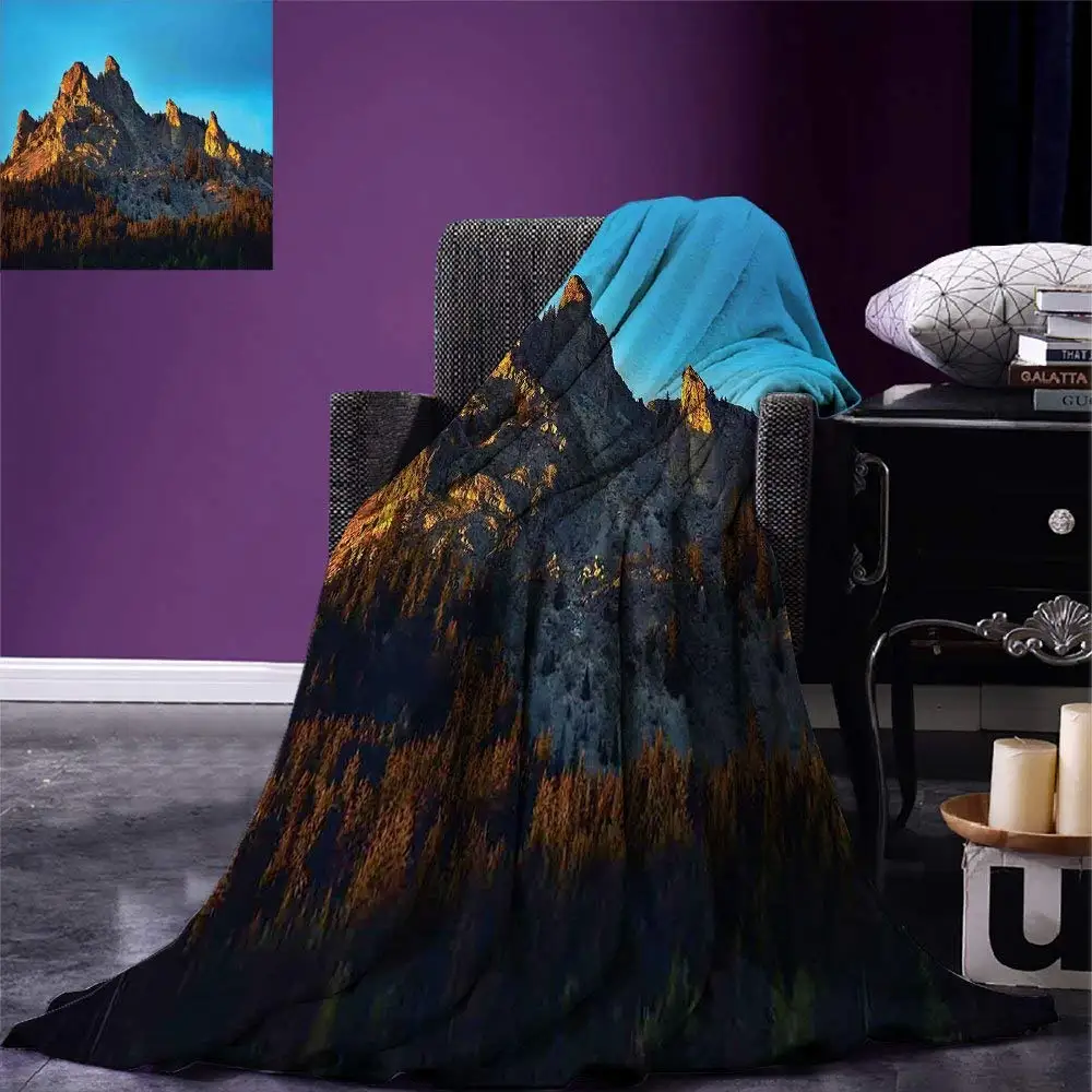 Mountain Blanket Mountain with Pine Trees Forest in Summertime