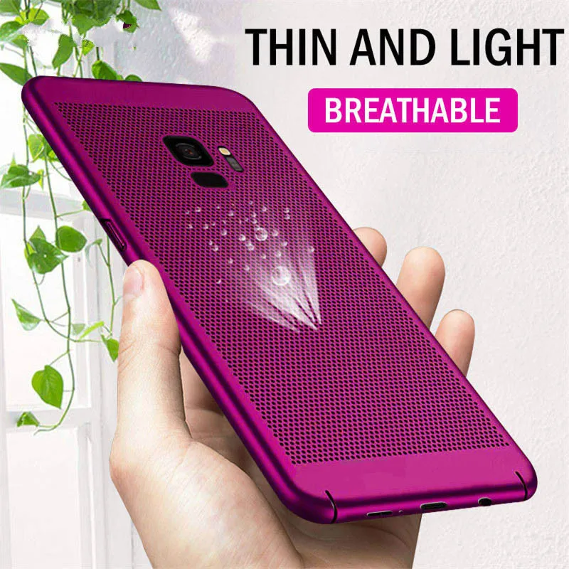 

Ultra Slim Heat dissipation Case For Samsung Galaxy Note 10 Pro A70 A60 A50 A40S A20E A30 A10 A2 Core M20 S10Plus Hard PC Cover