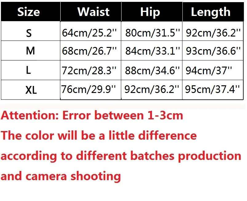 20180813 palm leaves legging size chart CM Inch