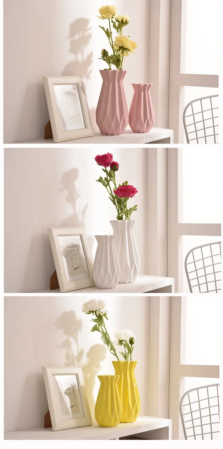 Европейский минимализм керамическая ваза современная столешница Цветочная ваза для растений креативные полосатые цветы керамическая ваза для дома свадебные декорации