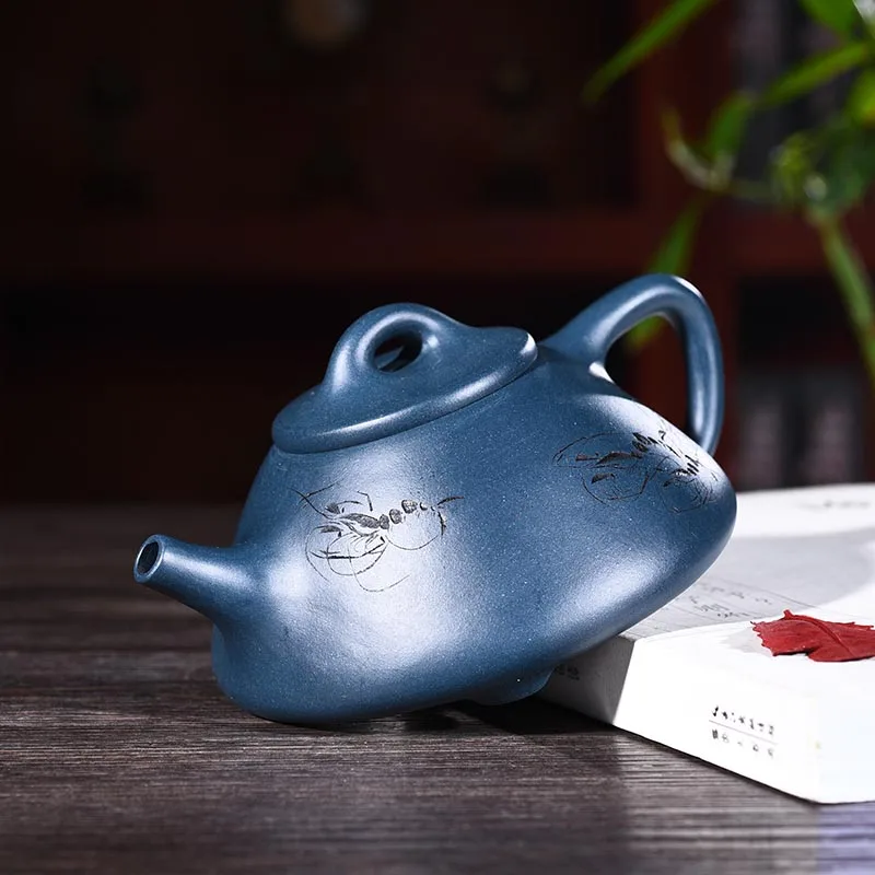 230ML Yixing Purple Clay Pot Famous Made Health Raw Ore Stone Scoop Zisha Teapot Art Drinkware Tea Ceremony Tieguanyin Kettles | Дом и сад