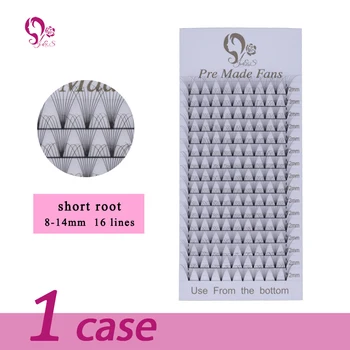 

J&S 9D premade fans short stem eyelashes extension natural make up individual lashes