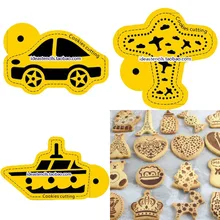 3 шт. Круизный самолет автомобильные трафареты для печенья кофе печенье формы бариста шаблон помадка-украшение для торта формы gateau reposteria patisserie