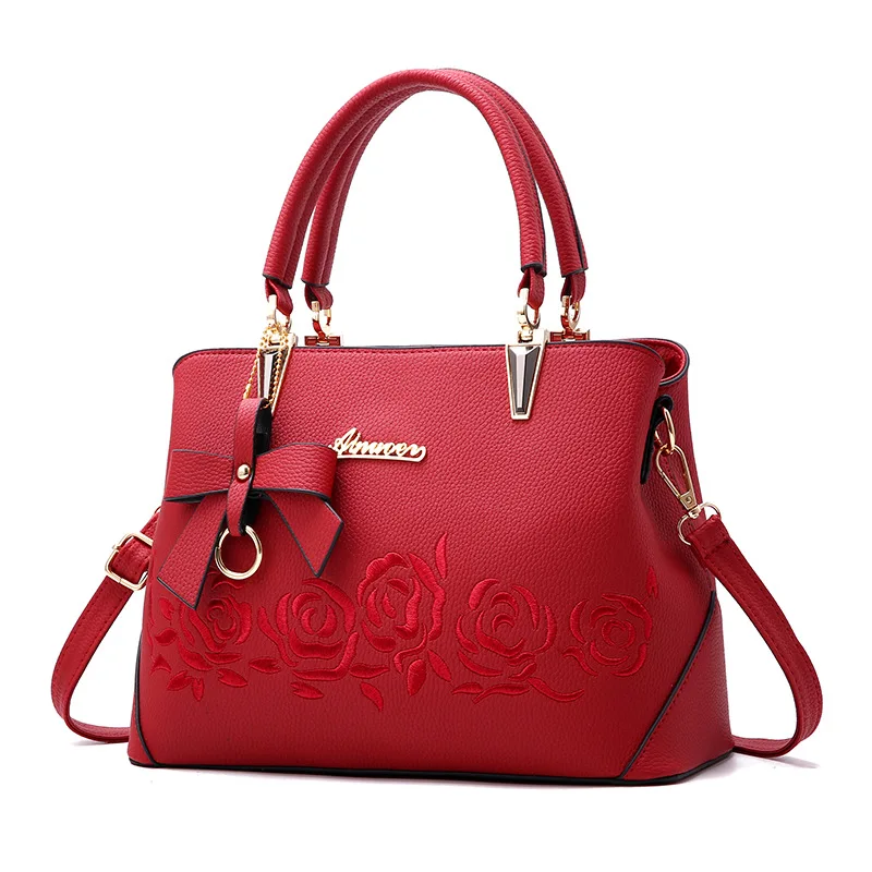 Aliwood أوروبا أزياء المرأة حقائب السيدات الجلود حقيبة كتف عالية الجودة حقيبة ساع الإناث Crossbody حقيبة مع القوس