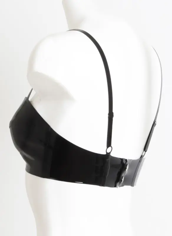 Sexy Latex Bra Lingerie Sexy Latex Top Wear Garment for Woman with Back Buckle