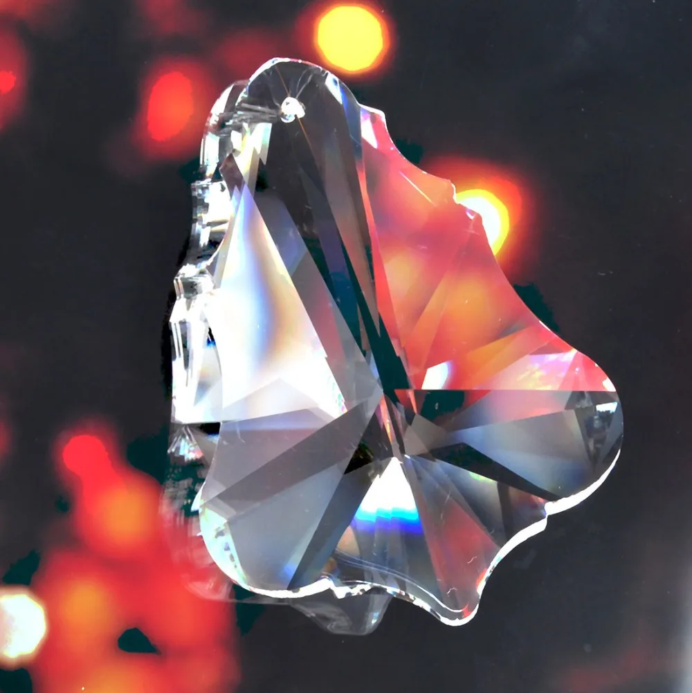 63 мм призмы-кристаллы прозрачные хрустальные подвески для люстры рождественские кристаллические стеклянные призматические капли автомобиль висячее декоративное украшение