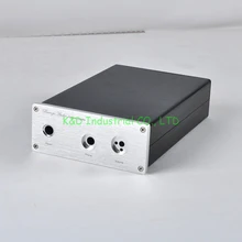 1pc Aluminum headphone amplifier Enclosure Chassis AMP CD DAC Case Box AUDIO DIY Socket 3209 class a full aluminum amplifier enclosure amp case both side heatsink