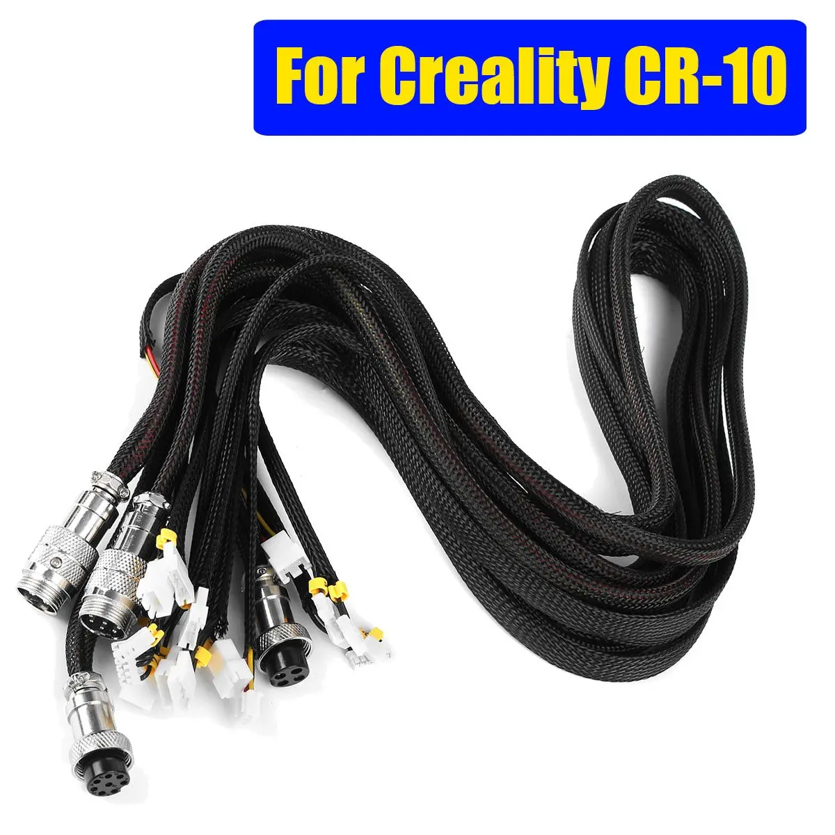 

3D Printer Upgrade 3D Printer Black Extension Cables Kit For Creality CR-10 Printer
