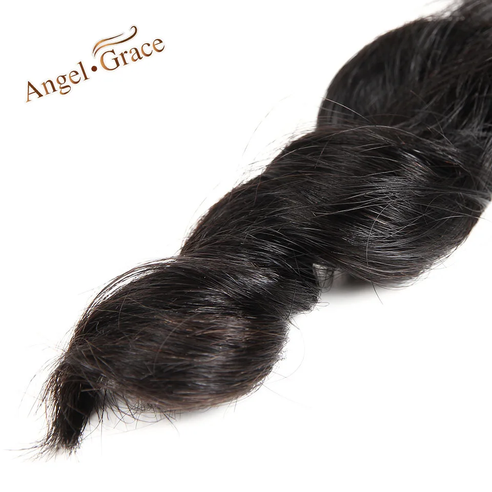 Angel Grace Hair Weaving Peruvian Loose Wave Hair Extensions 4 Bundles Deal 100g/pc Remy Human Hair Weave Bundles Natural Color Angel Grace Hair Weaving Peruvian Loose Wave Hair Extensions 4 Bundles Deal 100g/pc Remy Human Hair Weave Bundles Natural Color