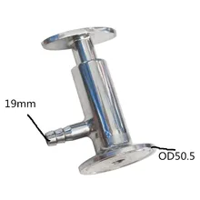 19 мм 1," санитарный наконечник Tri Зажим Тип пищевая пипетка эллиптических клапан отбора проб Нержавеющая сталь SS304 зажим клапан отбора проб