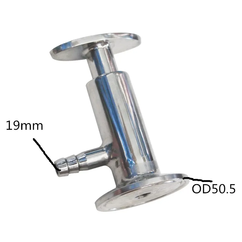 

19MM 1.5" Sanitary Ferrule Tri Clamp Type Food Medicine Elliptic Sampling Valve Stainless Steel SS304 Clamp Sample Valve
