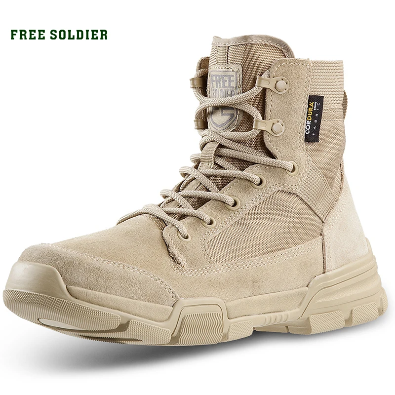 

FREE SOLDIER men's military desert tactical boot super lightweight wear-resistant breathable boot for men