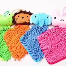 Милое детское полотенце с кроликом для малышей, мягкое плюшевое полотенце для купания с мультяшным животным, детское кухонное полотенце для ванной комнаты
