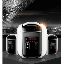 Мини рисоварка 304 л детский студенческий горшок для приготовления каши супа электрическая мини-плита управление одним нажатием нержавеющая сталь