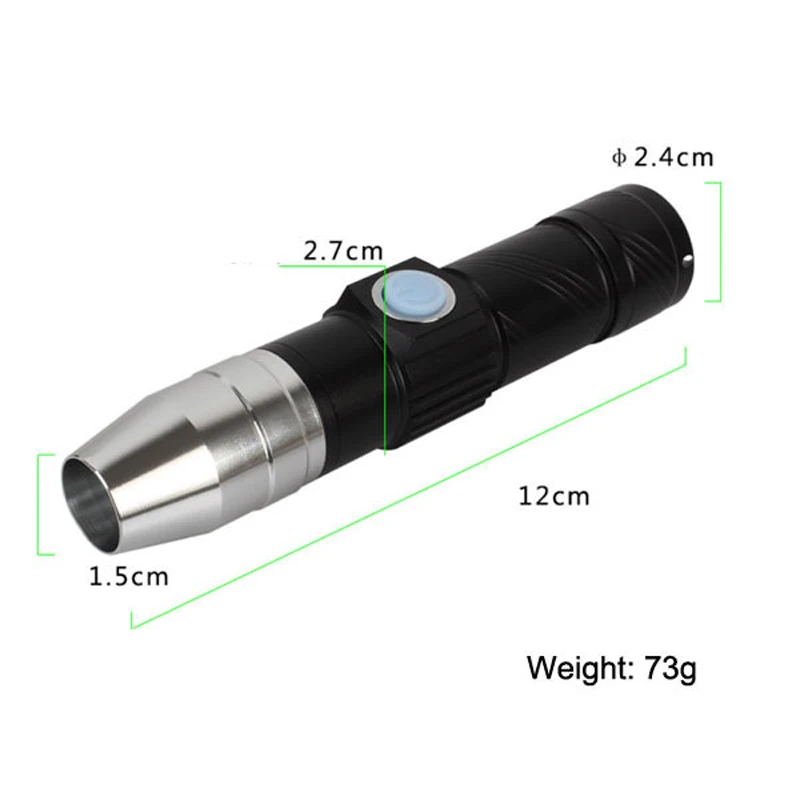 Mini-365nm-UV-Flashlight-CREE-LED-Fluorescence-Detection-Purple-Violet-Light-USB-UV-Led-Flashlight-Torch (1)