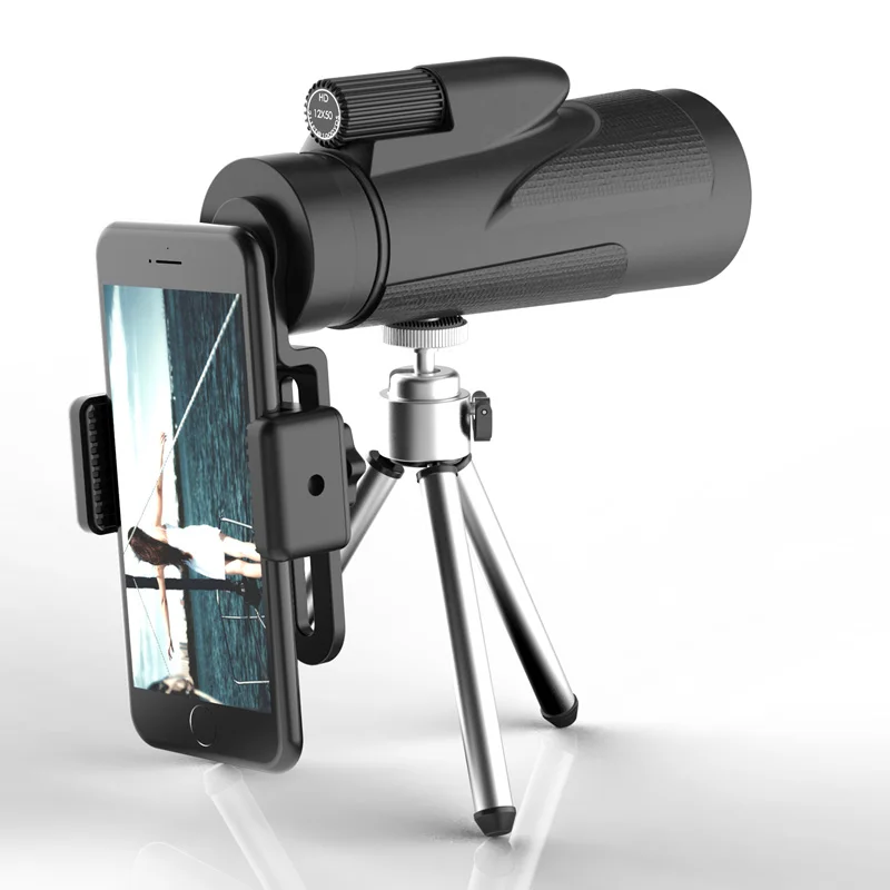 SUNCORE-Hunting-Military-Tourism-HD-12X50-Monocular-Professional-High-Quality-Telescope-Zoom-Vision-Lightweight-Compact-Black (4)
