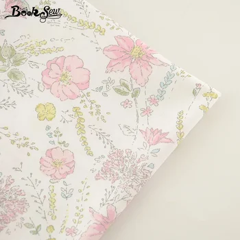 

Booksew New Arrival Home Textile DIY Patchwork Bedding Clothing Baby Quilting Tecido Printed Flower Cotton Twill Fabric