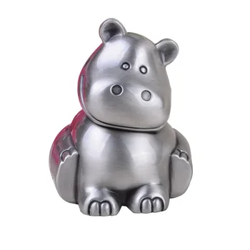 

Vintage Animal shape coin saving box money boxes tin metal kids piggy bank metal saving money box for Home Decoration SNG022