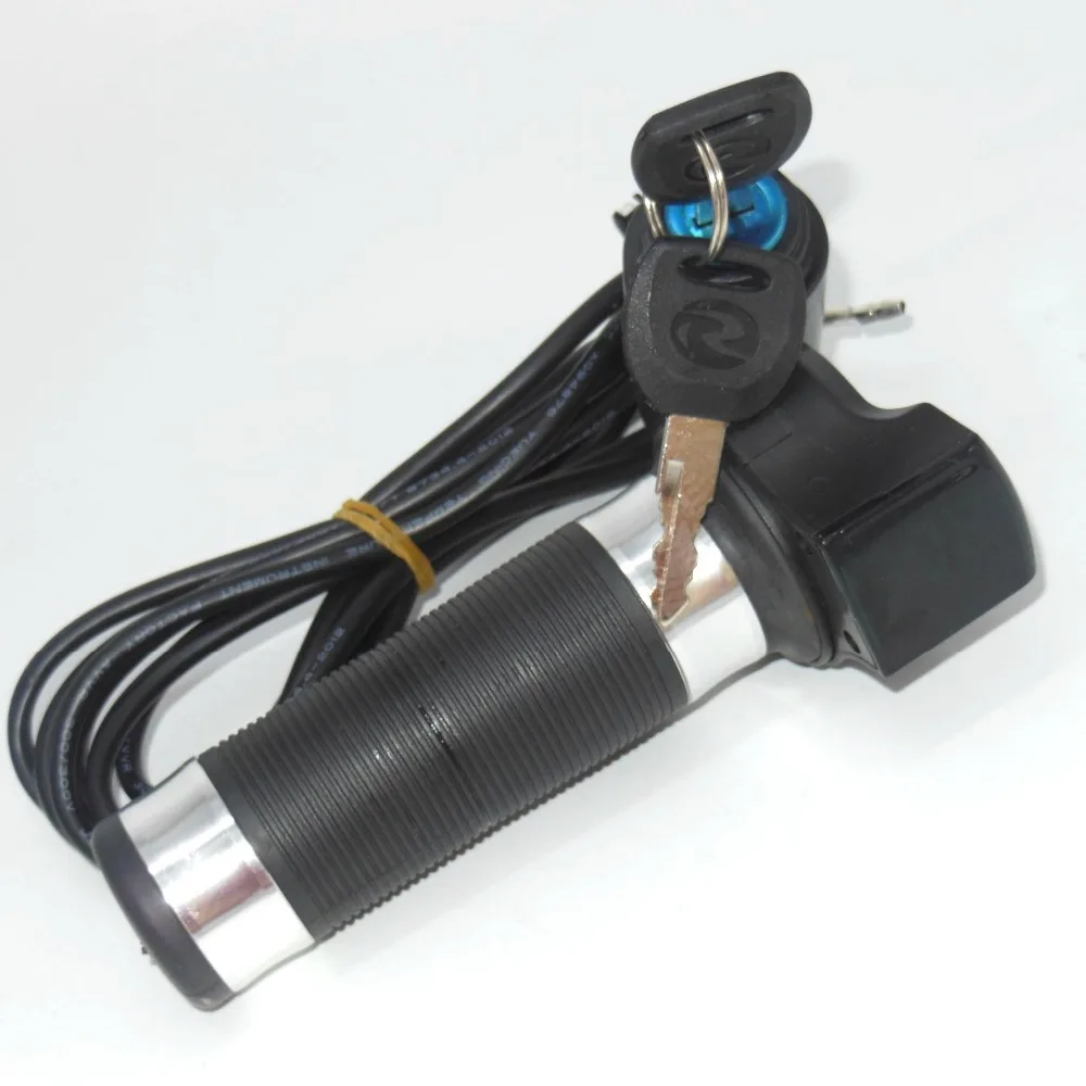 Top EVFITTING Throttle for electric bike with ignition lock of 12V-84V with voltage display e-scooter Twist Throttle G101 4