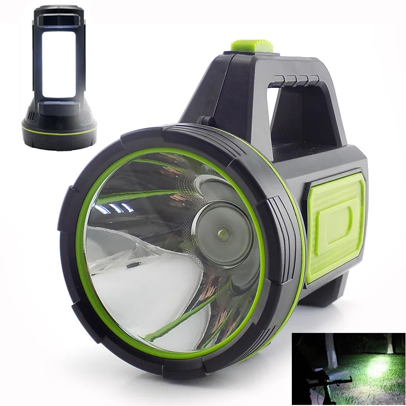 Goedkoop Krachtige USB LED zaklamp side licht hand lange bereik fakkels Camping lantaarn oplaadbare batterij Zoeken night lamp Vissen